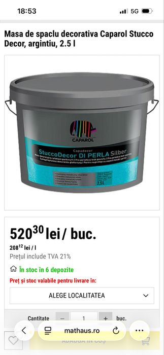 Vând 3X Stucco Decor Iasi