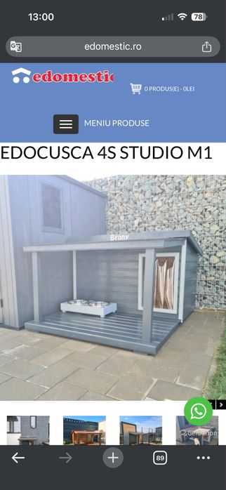 Vand cusca de caini cumparata acum 4 ani de pe edomestic.ro. A fost utilizata foarte putin, se afla intr-o stare foarte buna.
