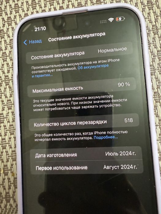 Продам Iphone 15 plus, 128гб