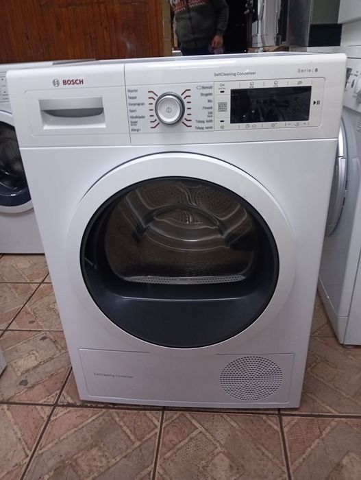 Сушилня с термопомпа Бош Bosch Serie 8 с две години гаранция!