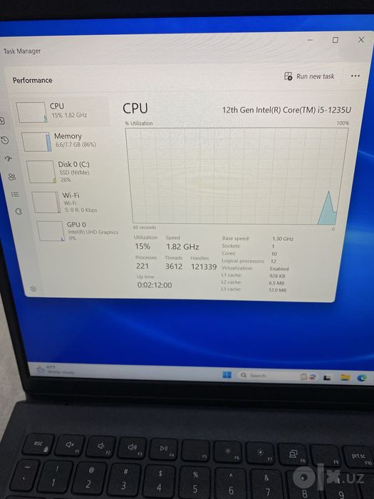 Dell inspiron i5-12  8/512