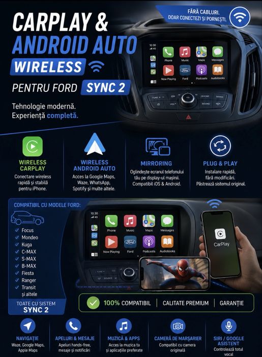 MODUL FORD Sync 2 CU carplay si android auto