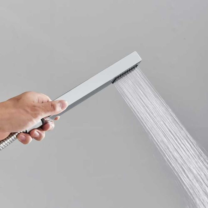 Set dus baterie incastrata, 2 functii,Crom/ Black, REDUS de la 1000RON