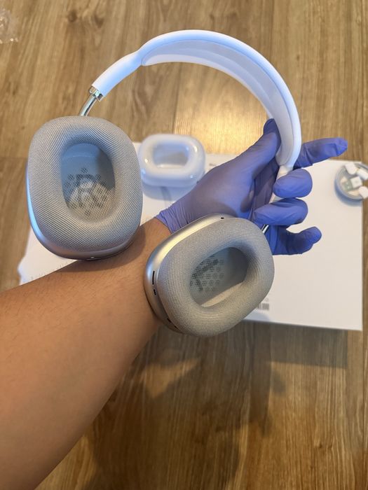 Casti tip AirPods Max UA ANC Albe