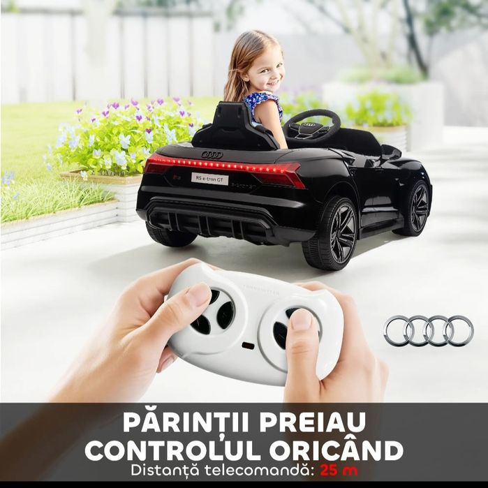Vând mașină electrică copii Audi cu telecomanda și muzică