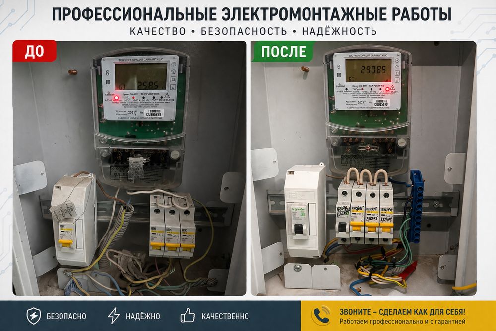 Электрик 24/7 Усть-Каменогрск