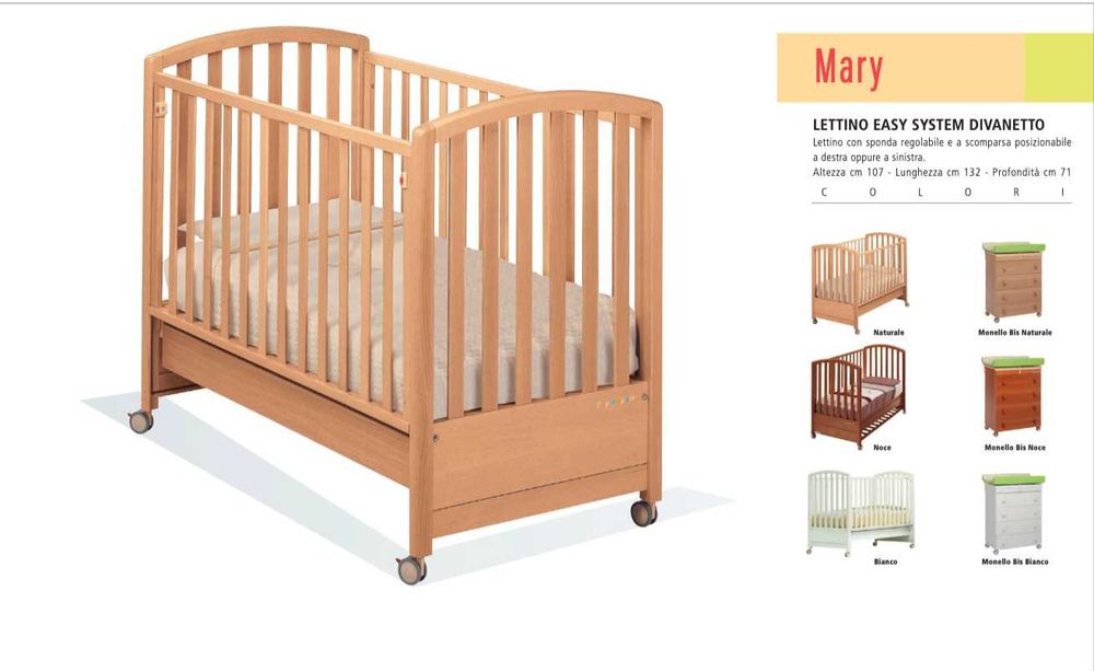 Деско легло /кошара/ MARY FOPPAPEDRETTI. Масив. НОВО.