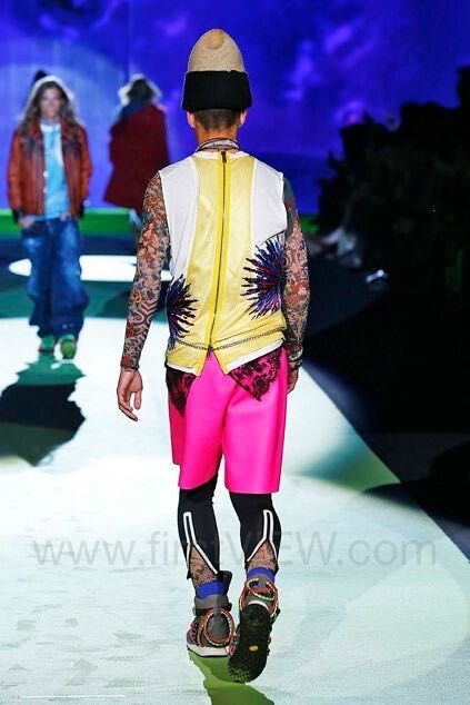 DSQUARED² white mesh