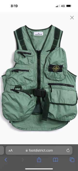 Stone island mint utility vest