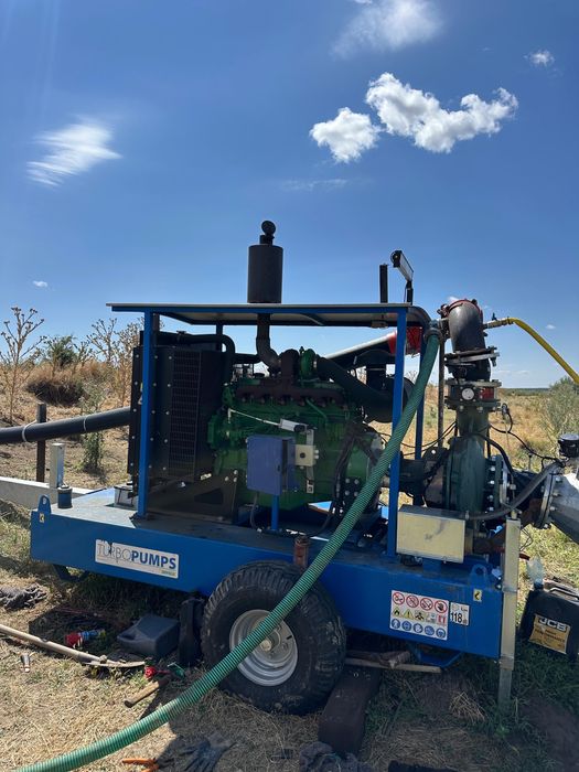 Motopompă Pentru Irigații Agricole Motor Diesel John Deere / Teava