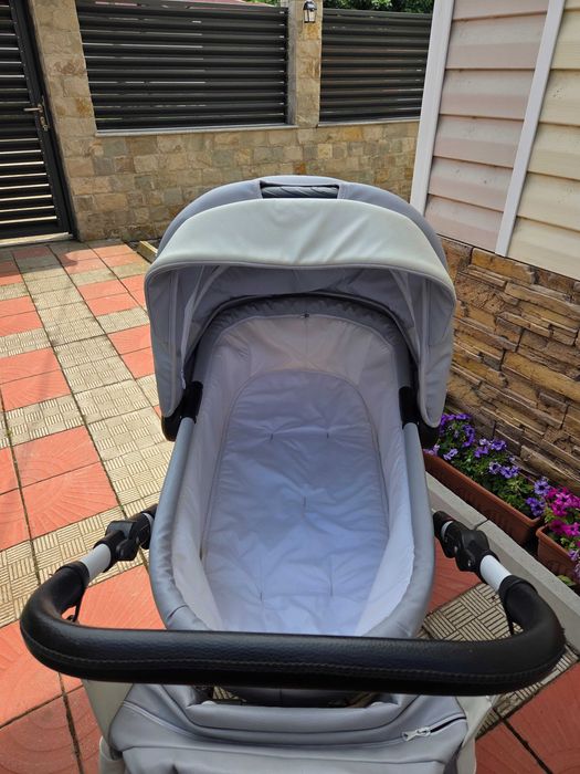 Комбинирана бебешка количка 2в1 Dizain Baby - сива