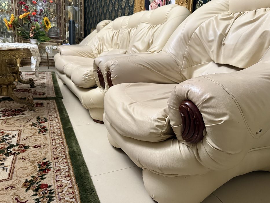 Canapele Extensibile 2 seturi din piele ecologica