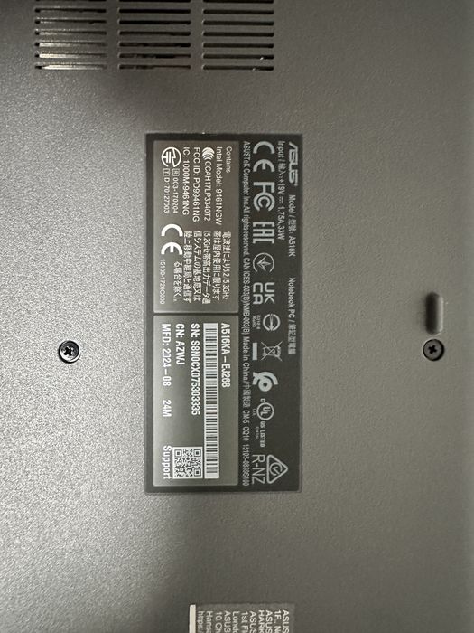 Laptop Asus A516KA- ca nou, cu incarcator si cutie, are garantie pana in Noiembrie 2026