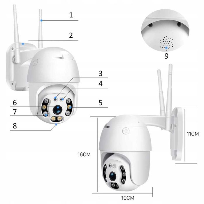 Водоустойчива,безжична камера с нощно видеонаблюдение и запис на карта
