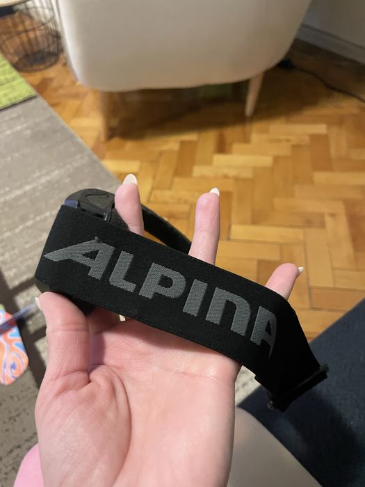 Детска ски каска Alpina и ски очила