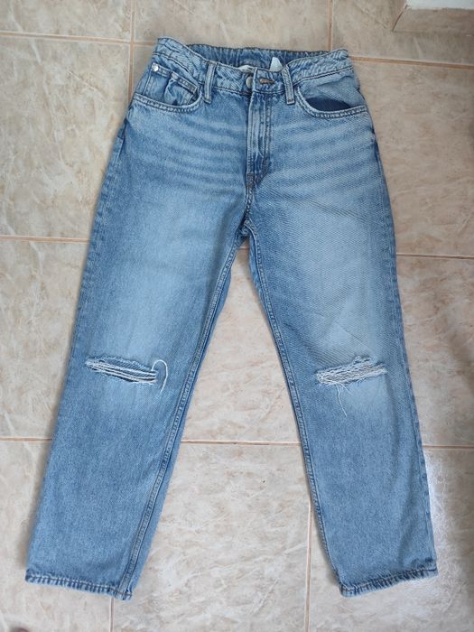 Blugi H&M - mărime 158 - talie ajustabila 76 cm maxim
