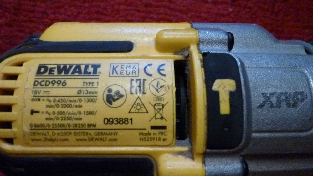 DeWALT DCD996 18V XRP Винтоверт Бормашина