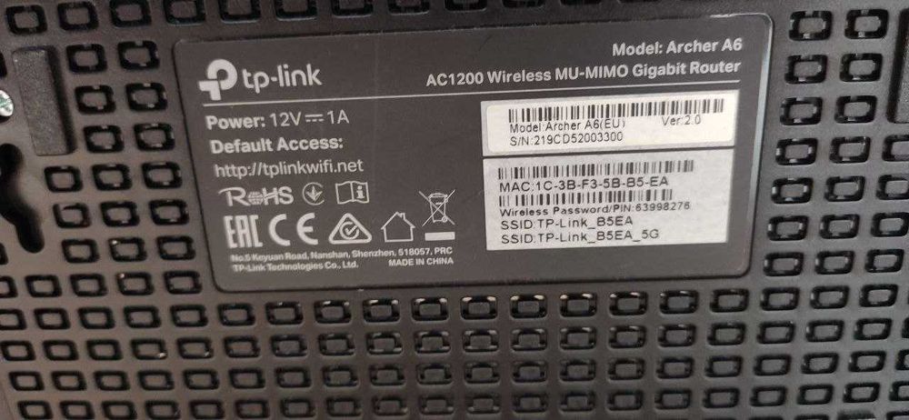 Routere TP-Link Archer A6 Gigabit AC1200 – Stare perfectă / Upgrade Mesh 2 buc