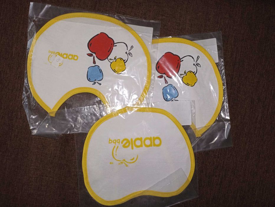 Слюнявчики непромокаемый хб набором