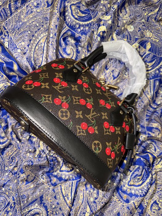 Geanta Louis Vuitton print cu cirese de dama