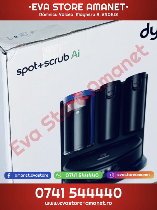 Aspirator Robot Premium Dyson Spot+Scrub Ai 18.000 Pa HD + AI LiDar MyDyson App Bluetooth WiFi
