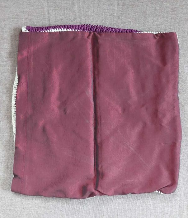 Față de pernă croșetată manual 35x35 cm – model mandala, unicat
