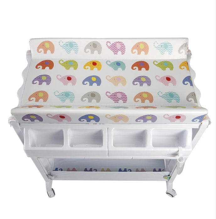 Masă Mappy Smart 2-în-1 pentru înfășat bebeluşi, cu cădiță inclusă