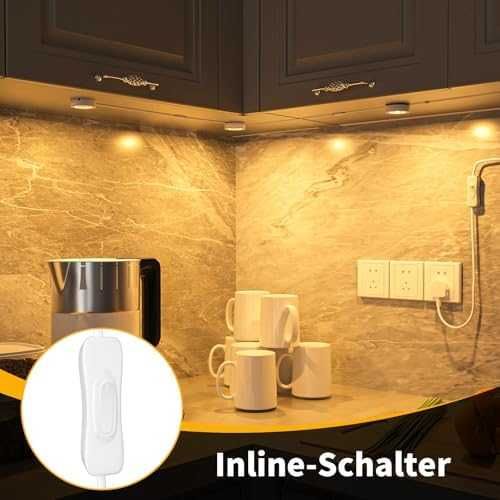 LED шкаф осветление 750 лумена, топла бяла светлина, комплект 3 лампи