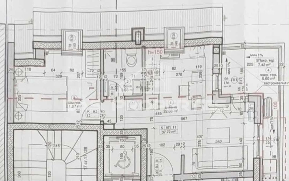 2-стаен в София-Надежда 2 площ 53