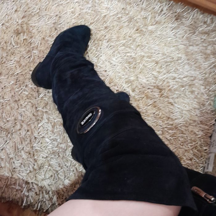 Сапоги замшевые и ботфорды