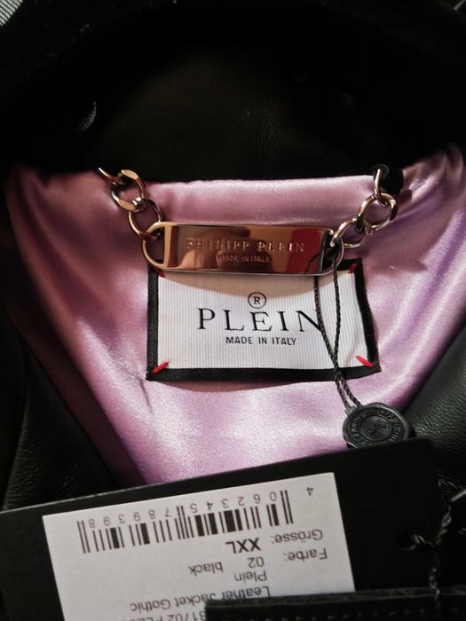 PHILIPP PLEIN оригинално ново рокерско кожено яке XXL