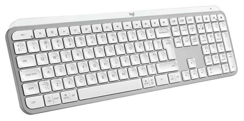 Клавиатура Logitech - MX Keys S, безжична, Pale grey - Неразпечатвана