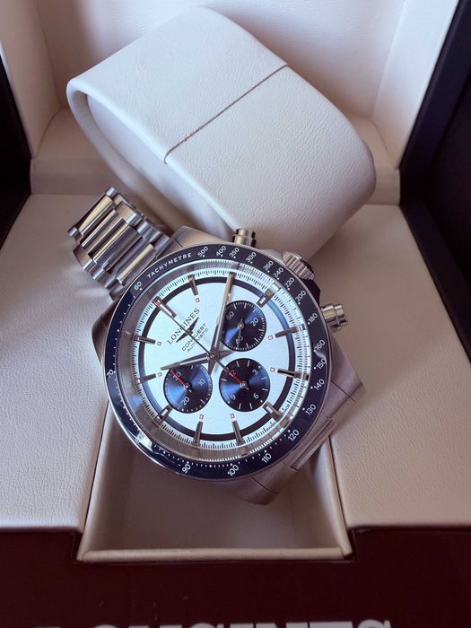 Full Set - Longines Conquest Chronograph 42mm Stainless Steel
