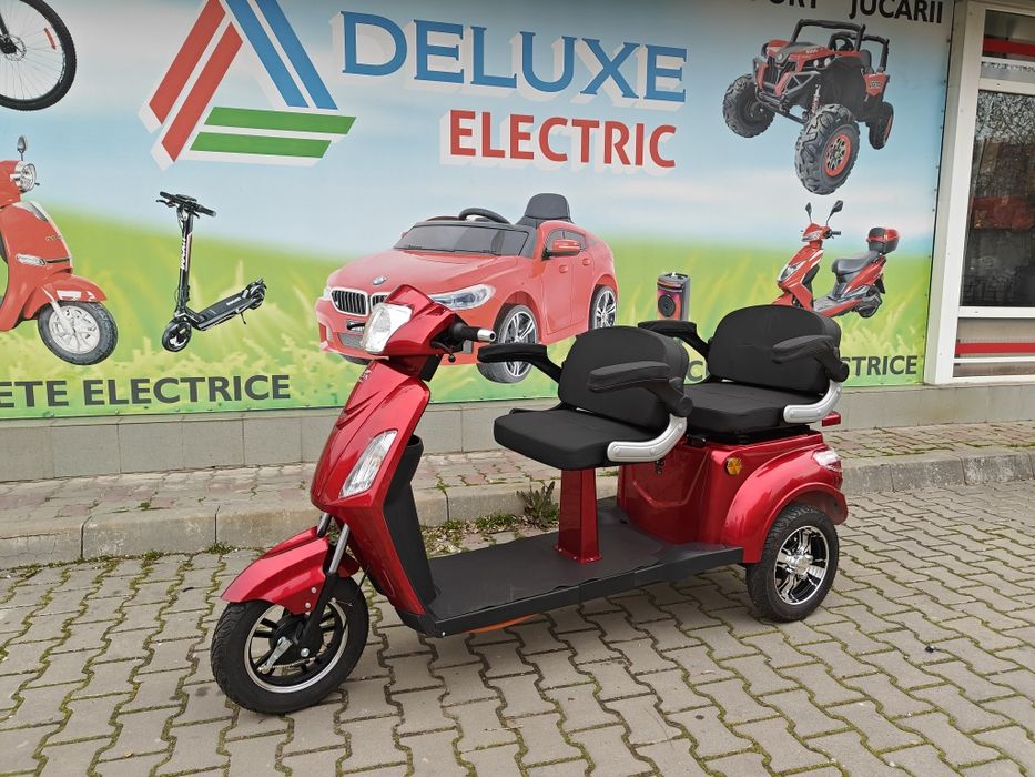 Tricicleta Electrica cu 2 locuri, Volta VM4 Plus 1000W, Fara Permis !