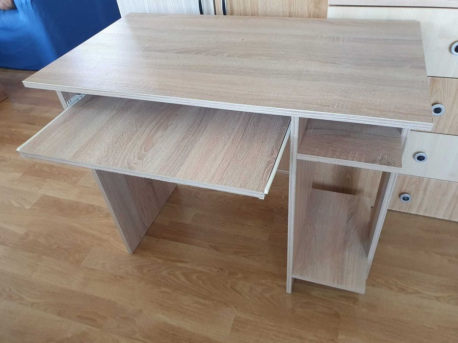 Scaun de birou ergonomic, piele ecologica + birou calculator cu suport