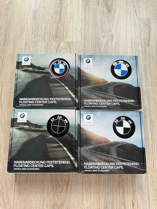 Capace Rotative / Flotante / Giroscopice Roti Jante BMW 56 mm / 68mm Alb Albastru Negru Aniversar Seria 1 2 3 4 5 6 7 X1 X3 X4 X5 X6