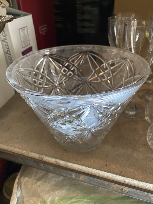 Хрусталь 2 вазы и стакны все вместе одна цена