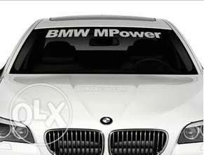 Код 37а. Бмв М Power стикер за преден или заден прозорец