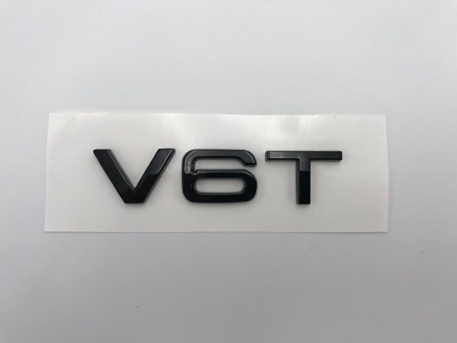 Emblema AUDI V6T aripa negru