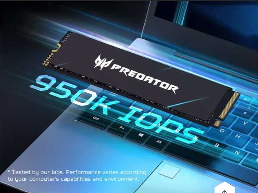 Acer Predator GM7 2TB PCIe 4.0 SSD 7200/6300 Mb/s 100% impecabil