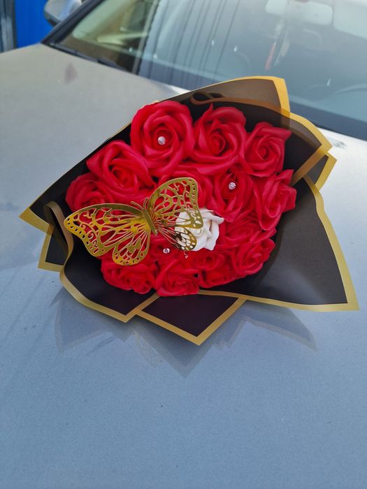 Buchet trandafiri de săpun