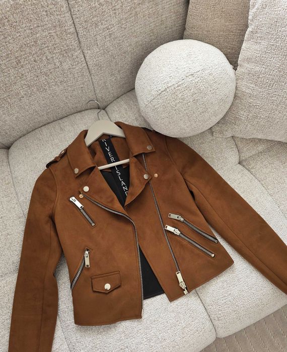 Кафяво велурено яке River Island (XXS / 32)