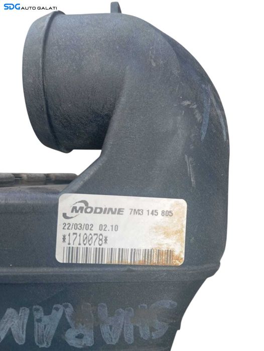 Radiator Intercooler Seat Alhambra 1.9 TDI BVK AUY AVG AFN ANU AHU 1996 - 2010 Cod 7M3145805 1710078 [V0322]