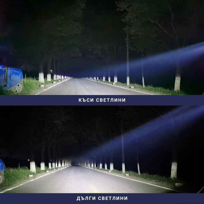 Диодни LED лупи за вграждане 3” CSP + Laser Osram, 55W, 2 бр.