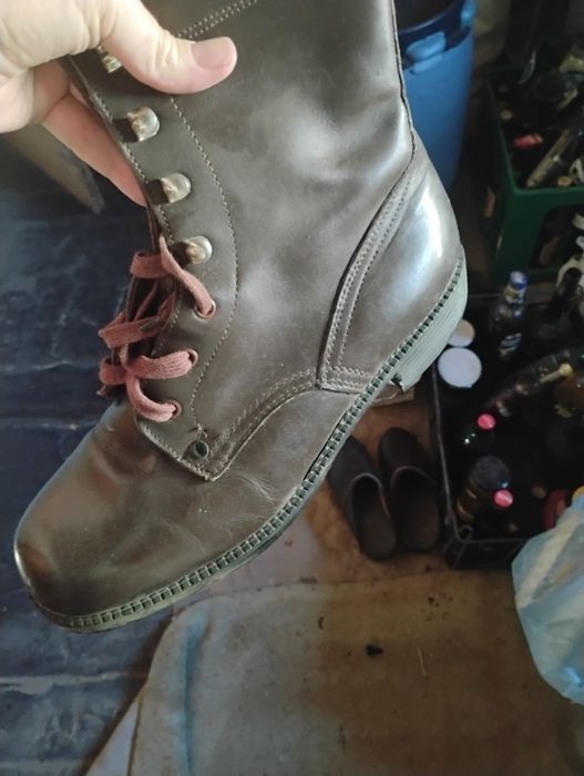 кубинки военни обувки кожени