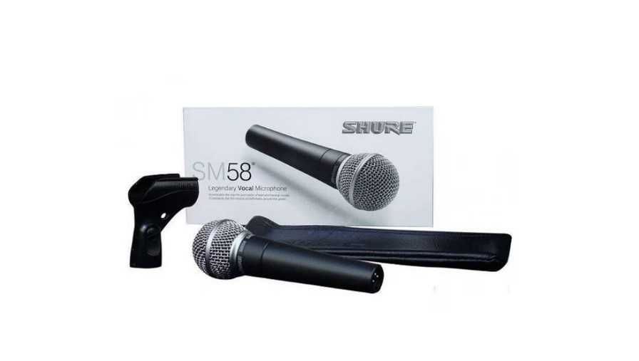 Единичен, вокален, жичен, професионален микрофон SHURE SM-58