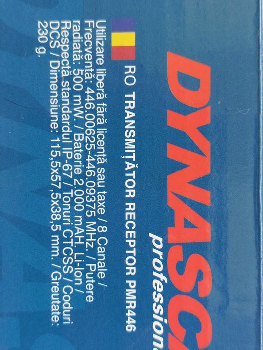 Statie radio portabila scanner PMR446 Dynascan LP-50 pret la jumatate.