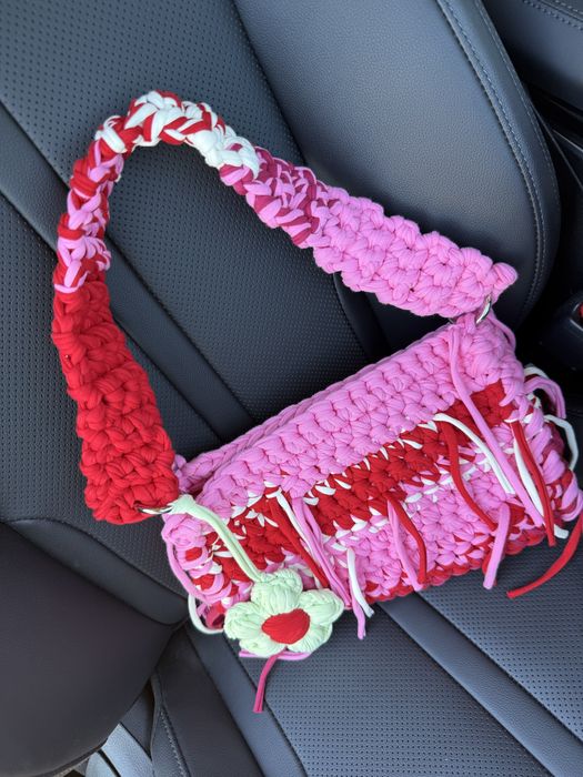 вязанная сумка «pink»