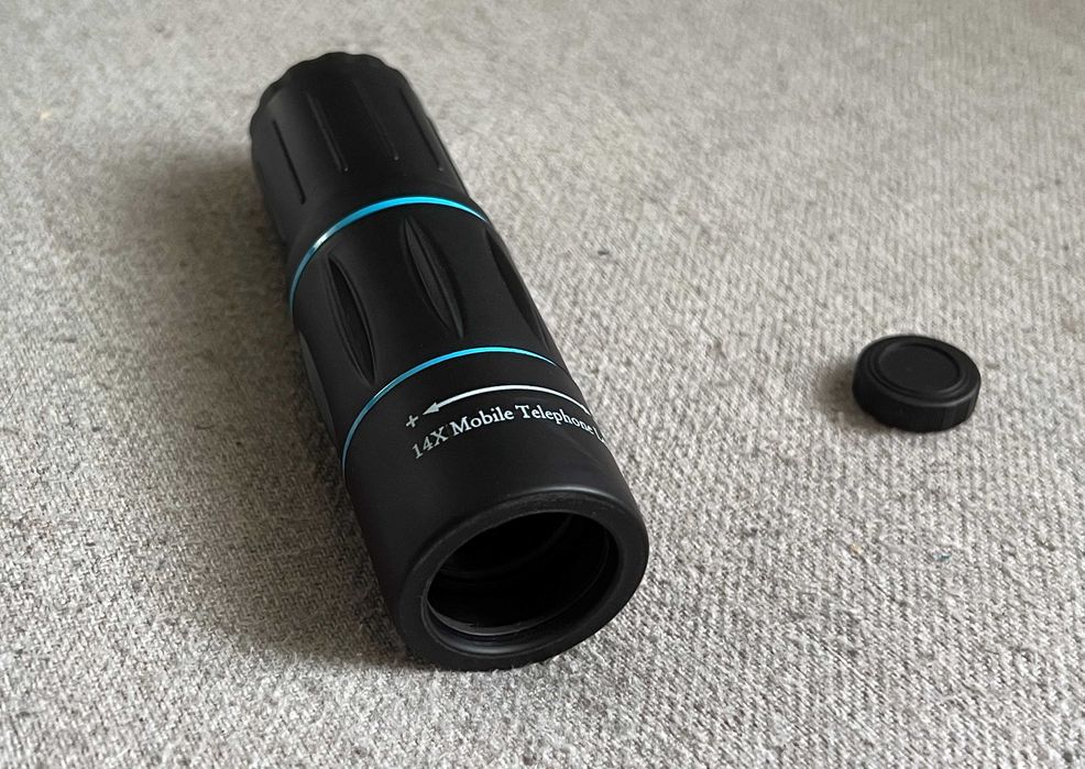 Lentila telescopica 14X pentru telefon mobil zoom optic universal