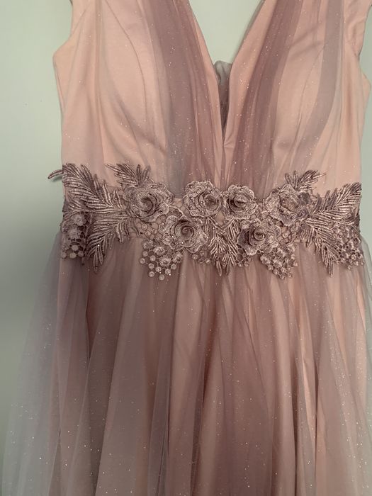 Rochie eleganta roz scurta